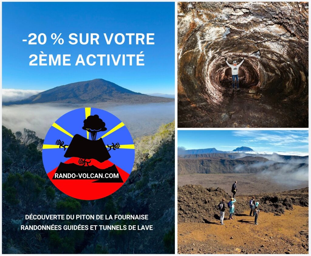 Nos activités phares tunnels de lave et randonnes sur le volcan