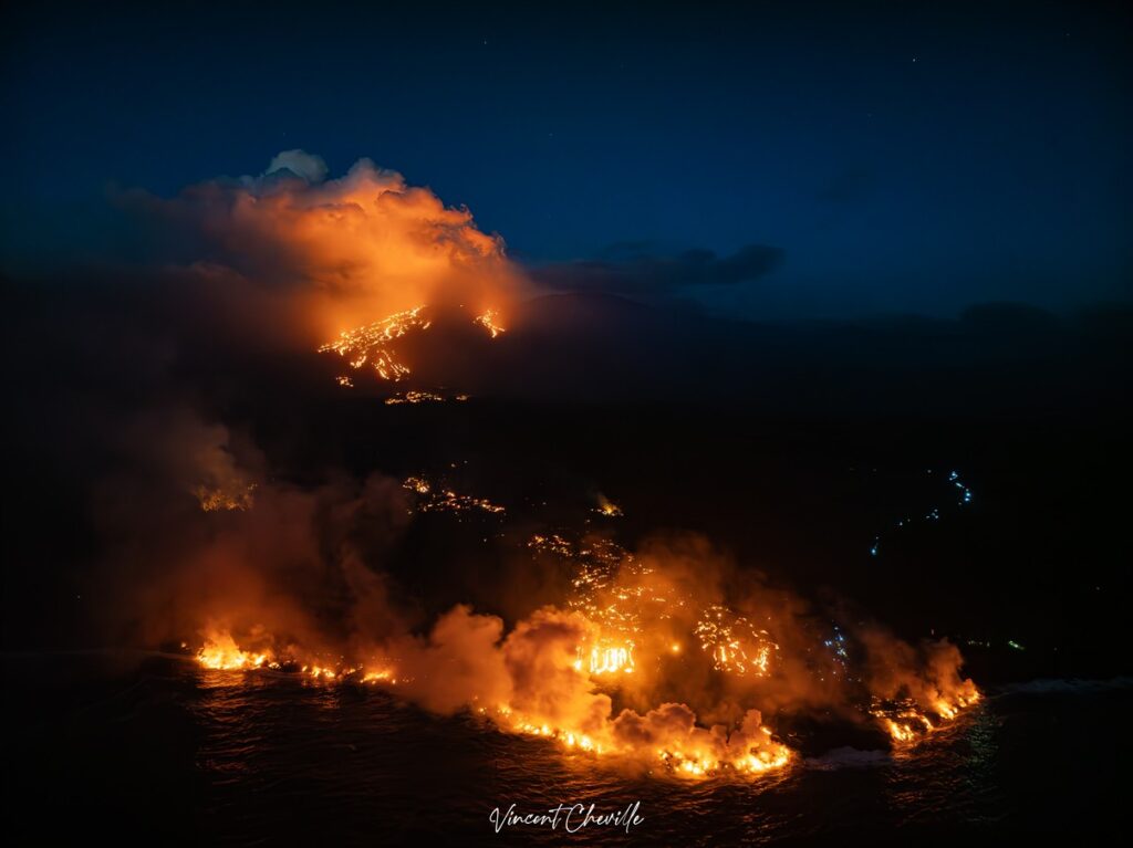 L'île de la Réunion s'agrandit VolcanoExplorer.re Vincent CHEVILLE