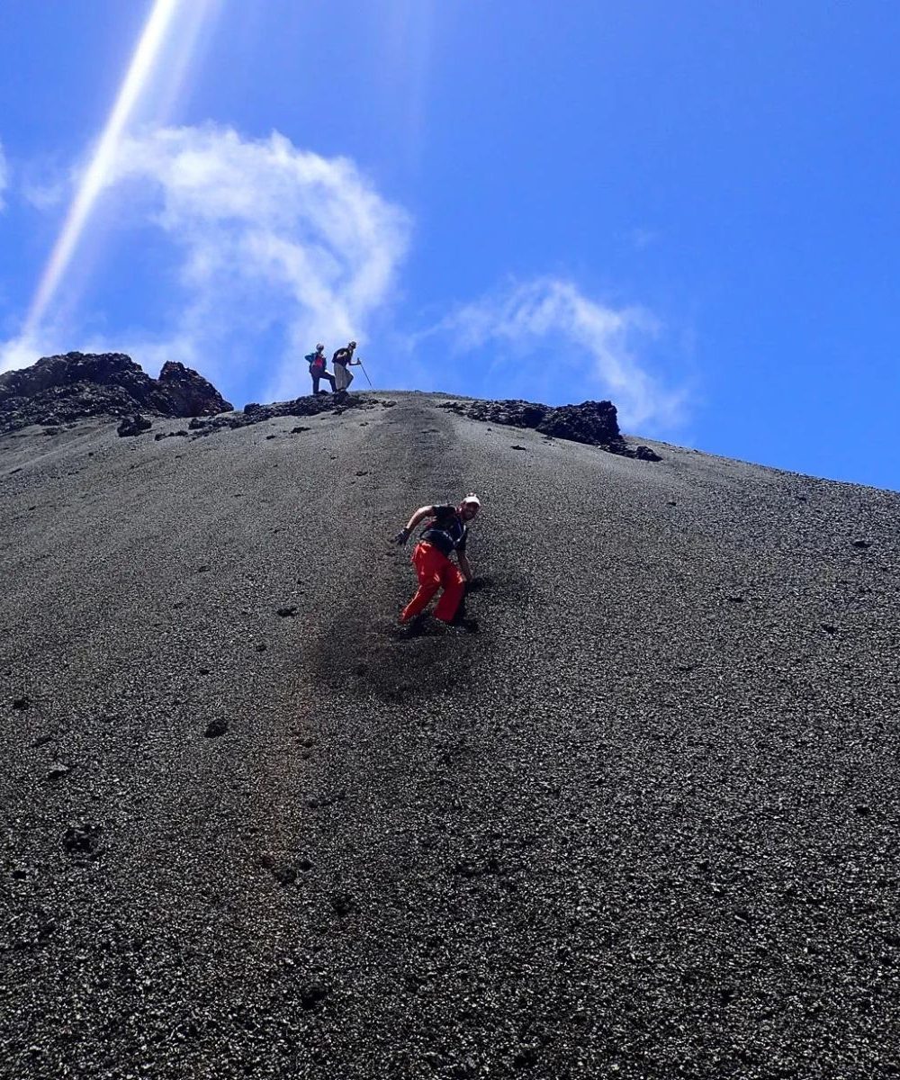 Randonnée sportive volcan piton fournaise