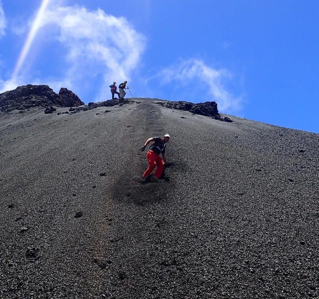 Randonnée sportive volcan piton fournaise