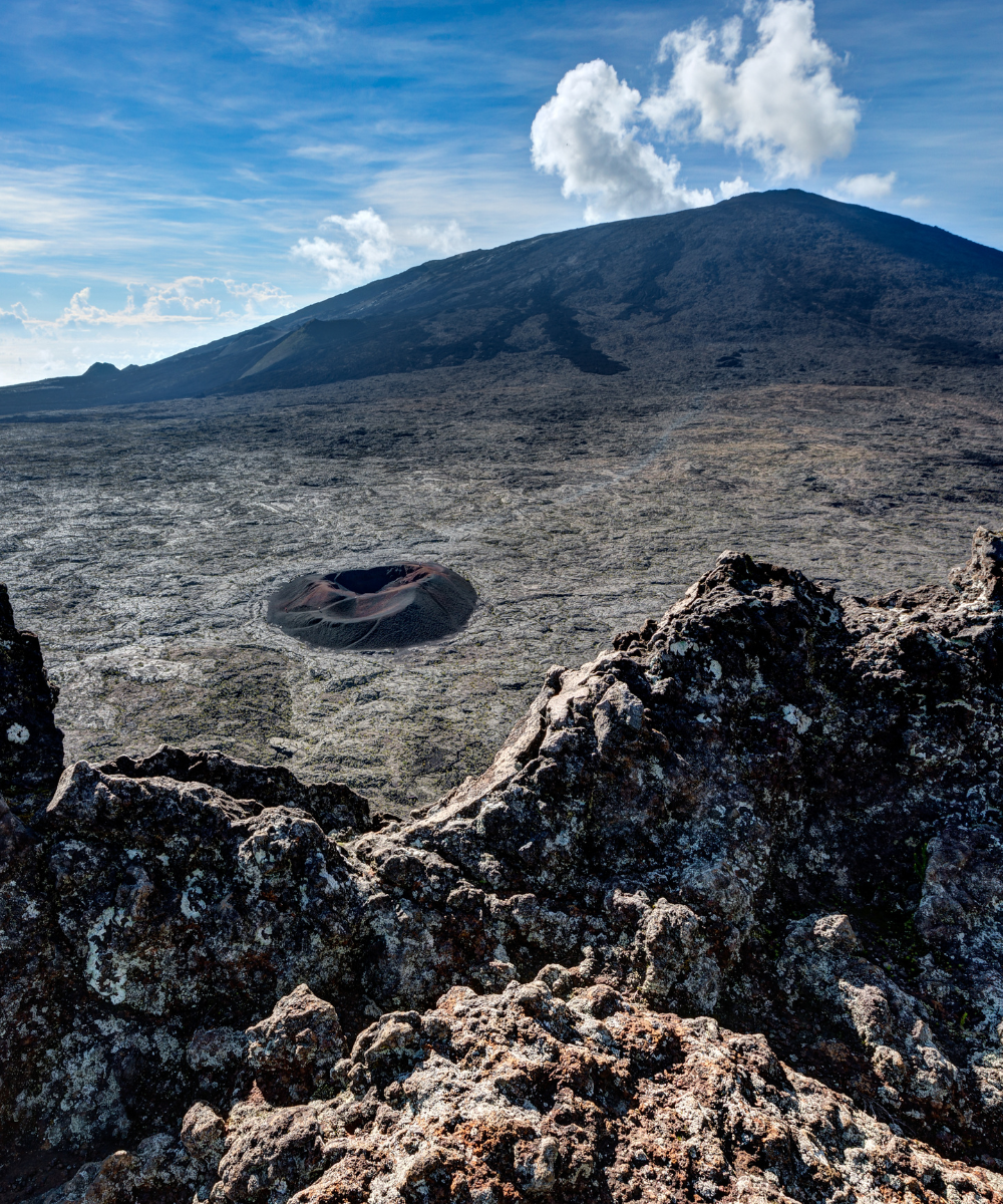 piton de la fournaise cratères et pitons