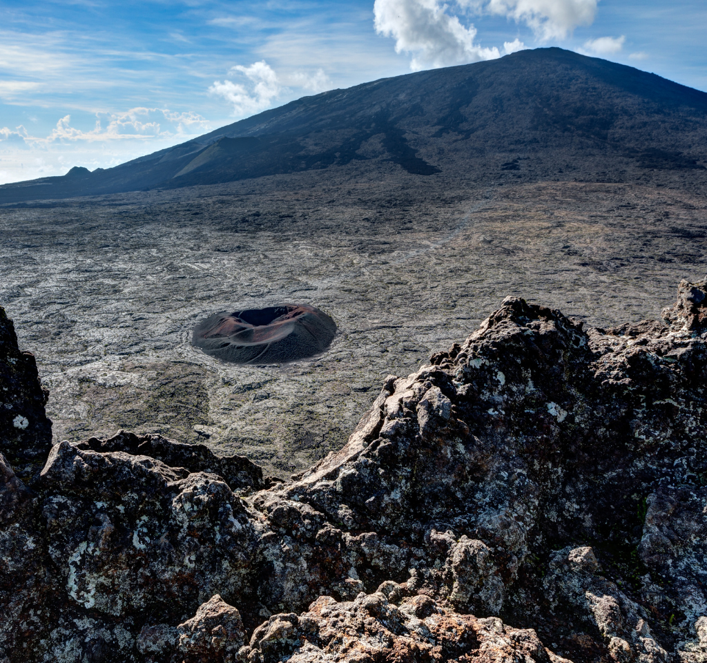 piton de la fournaise cratères et pitons